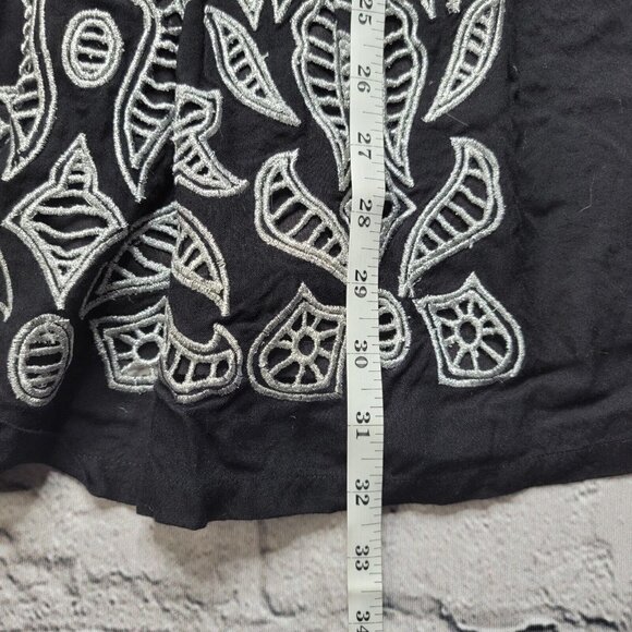 Tularosa Sage Embroidered Dress Black With White Stitch Size XS NWoT - Picture 12 of 13